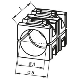 K0491 Втулки переходные для труб квадратного сечения