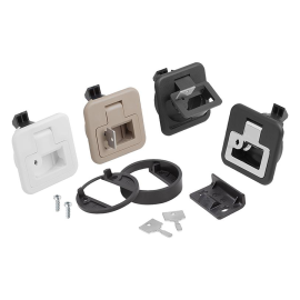 K1651 Защелки врезные с откидной ручкой