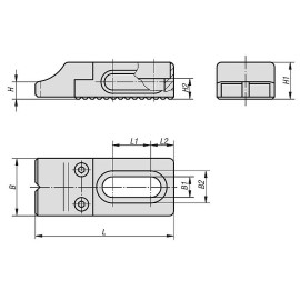 K0853 Контропоры ступенчатые гладкие