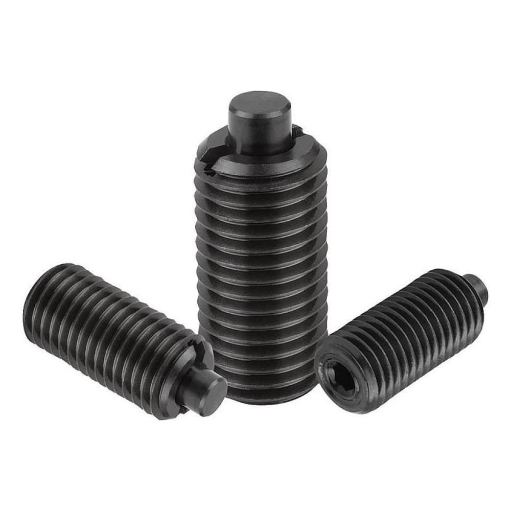 K1370 Фиксаторы пружинные с плоским упором, сталь