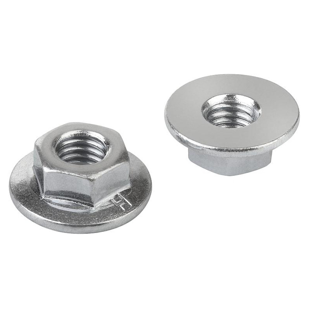 K1030 Гайки шестигранные с фланцем для Т-болтов (K1029)