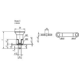 K0735 (K0631) Штифты стопорные резьбовые для тонкостенных деталей