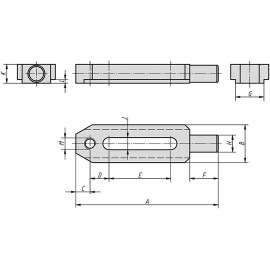 K0834 Прихваты прямые с круглым прижимным выступом