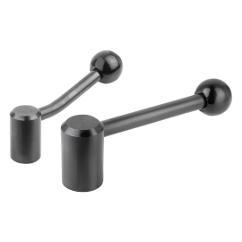 K0176 Рукоятки зажимные из стали с круглой ручкой из пластика