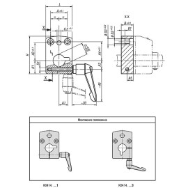 K0414 Панели монтажные с зажимным рычагом для счетчиков оборотов