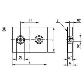 K1396 Магниты прямоугольные с защитной оболочкой