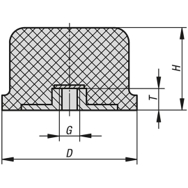 K0576 Демпферы сферические со внутренней резьбой, тип MT