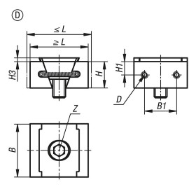 K1748 Зажимные элементы клиновые, 50 мм