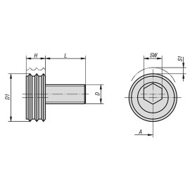K0025 Винты зажимные эксцентриковые с зубчатой головкой