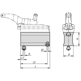 K1206 Подставки для силовых рычажных прижимов