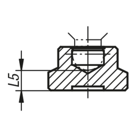 K0393 Упоры для нажимных винтов с шаровой головкой (K0391)