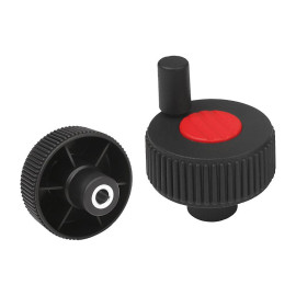 K0262 Маховики NOVO grip из пластика с насечкой и ручкой