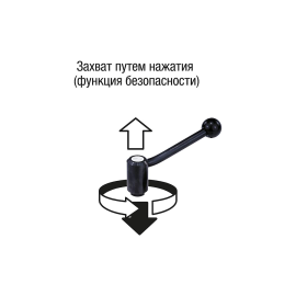K0112 Рычаги зажимные безопасные из стали с круглой ручкой, ВР