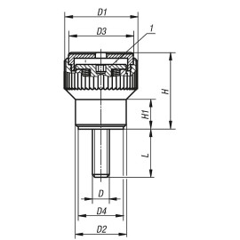 K0277 Ручки с накаткой и ограничением крутящего момента