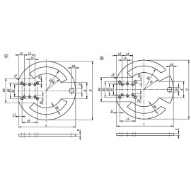 K1211 Плиты адаптерные поворотные для зажимов и прижимов