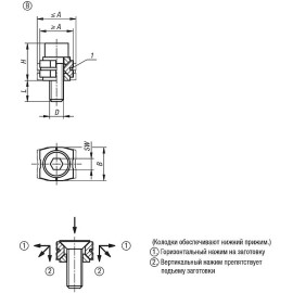 K1167 Зажимные элементы клиновые