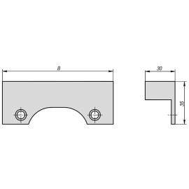 K0975 Губки зажимные с припуском под обработку для подвижных кулачков