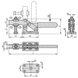 K1242 Прижимы механические усиленные
