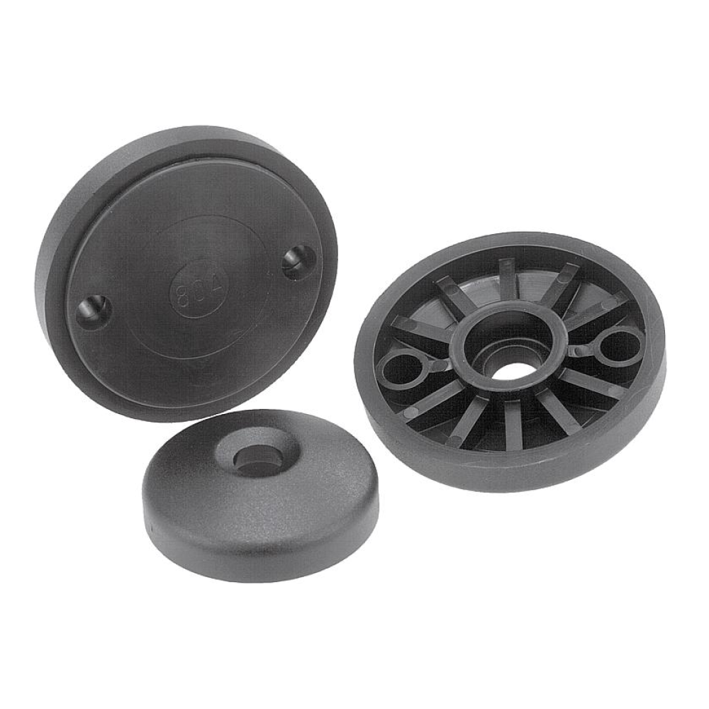 K0423 Основания подвижных опор из пластика, 4°