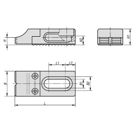 K0853 Контропоры ступенчатые рифленые