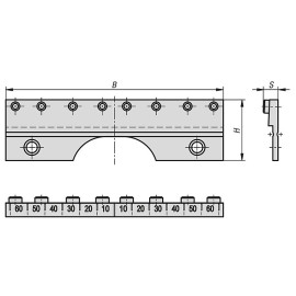 K1557 Губки с зажимными головками для тисков KIPPflexX (K1555)