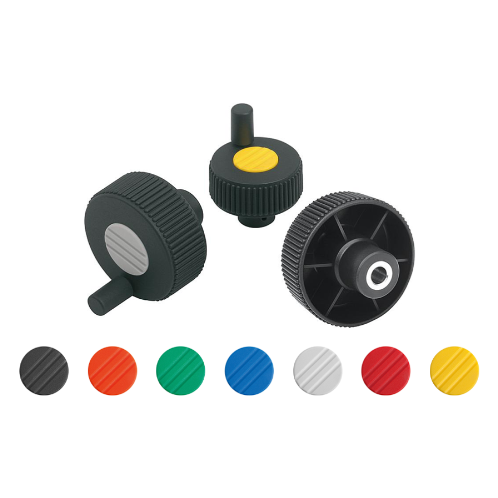 K0262 Маховики NOVO grip из пластика с насечкой и ручкой