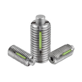 K1380 Фиксаторы пружинные с плоским упором, нержавеющая сталь