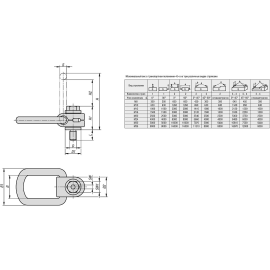 K1735 Петли грузовые поворотные