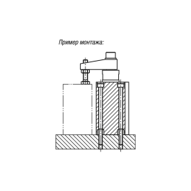 K1812 Прижимы поворотные пневматические блочные
