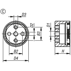 K1446 Элементы фиксирующие поворотные