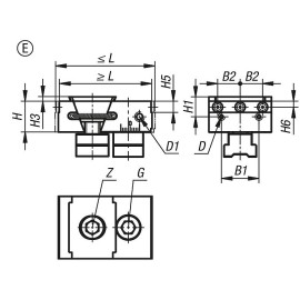 K1749 Зажимные элементы с контропорой для приспособлений (K1830)