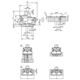 K0358 Зажимы самоцентрирующиеся с установочными элементами