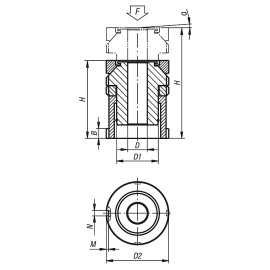 K0119 Опоры подводимые с контргайкой самоустанавливающиеся