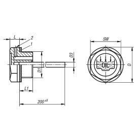 K1101 Щупы уровня масла резьбовые