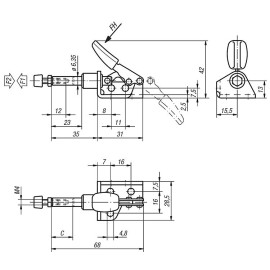 K0083 Зажимы механические плунжерные маленькие