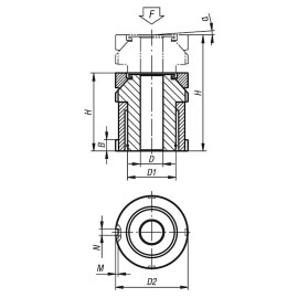 K0057 Опоры подводимые регулируемые самоустанавливающиеся