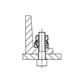 K0794 Гайки шестигранные с плавающей упорной шайбой
