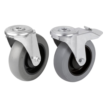 K1789 Ролики поворотные с эластичным покрытием