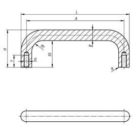 K1364 Ручки бугельные Hygienic USIT