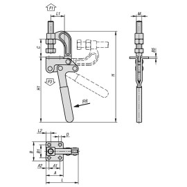 K1439 Зажимы механические с жестко установленным винтом