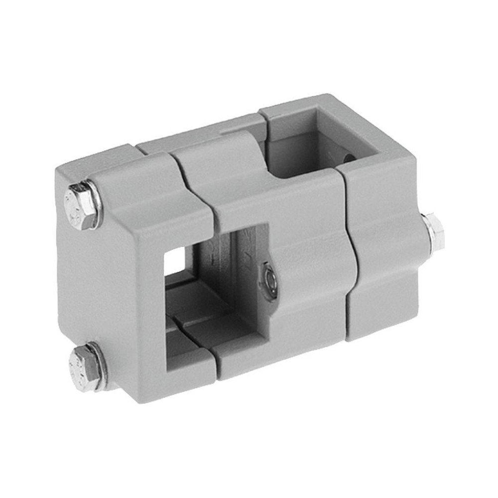 K0473 Зажимы для квадратных труб крестовые из алюминия