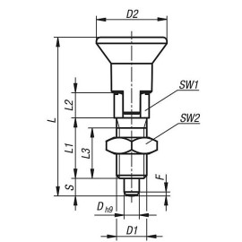 K0747 Штифты стопорные ECO со стандартным шагом резьбы