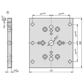 K1274 Плиты опорные для крепления тисков с увеличенным ходом