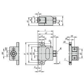 K1697 Зажимы регулируемые