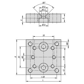 K1210 Плиты адаптерные для зажимов и прижимов