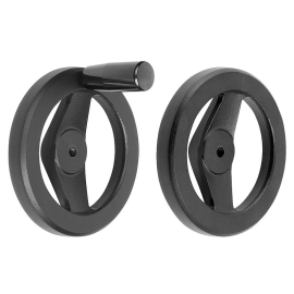 K0162 Маховики с двумя спицами из алюминия черные