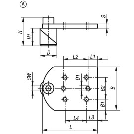 K1506 Адаптеры для фиксации прижимов на сварочных столах