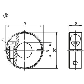 K0611 Кольца зажимные с болтом