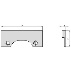 K0975 Губки зажимные гладкие для подвижных кулачков Compact