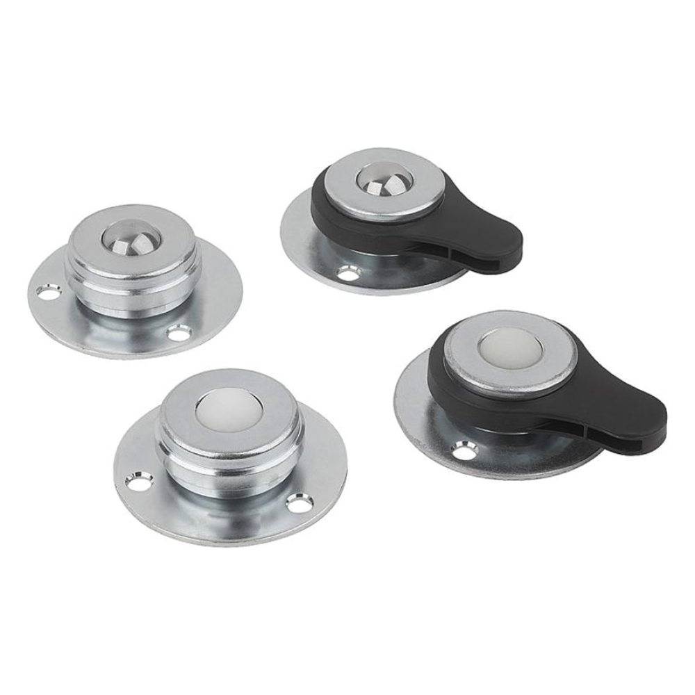 K1734 Ролики шаровые с фланцем и крепежными отверстиями